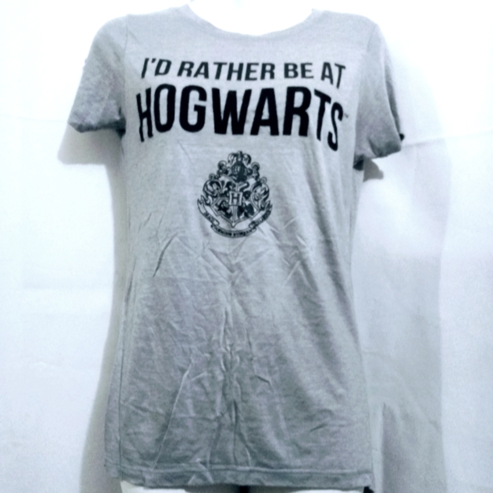 HARRY POTTER "I RATHER BE AT HOGWARTS" SS SHIRT SZ MEDIUM